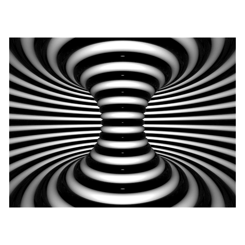 Vortex noir et blanc en spirale