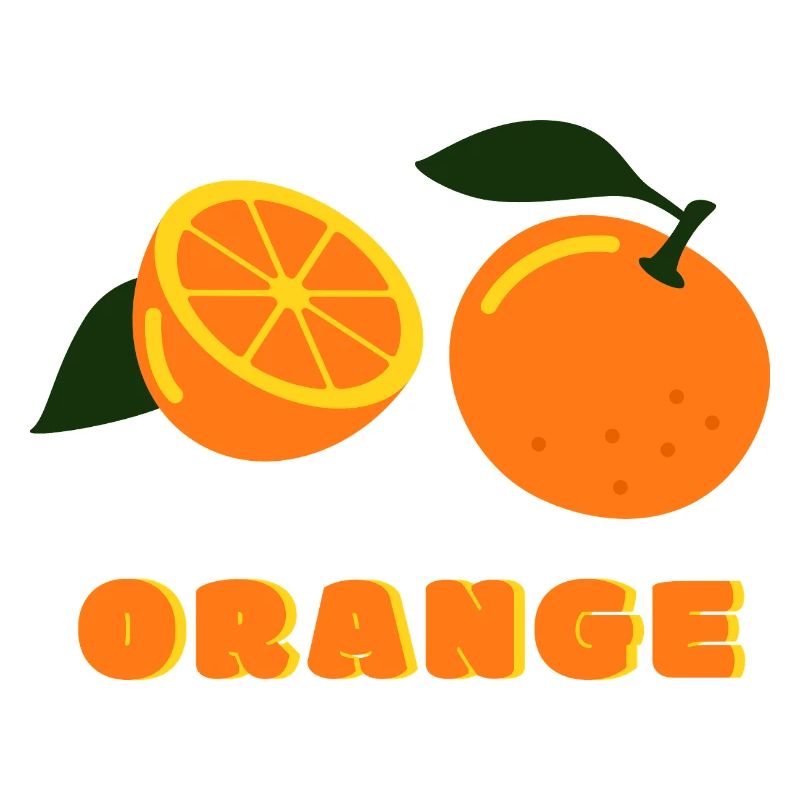 Orange Summer Vibes Fruit Design