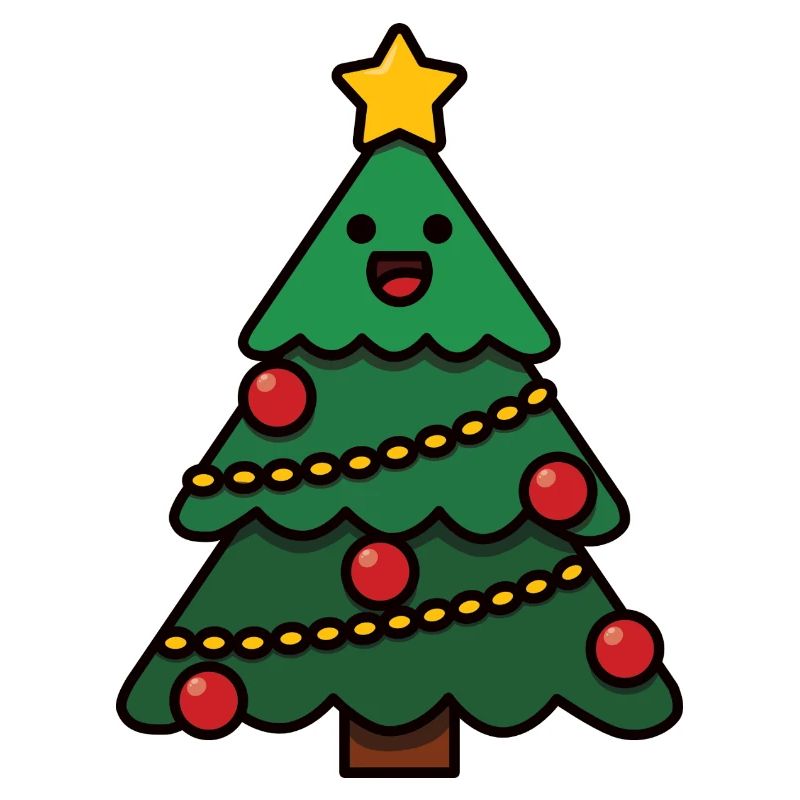 Small Merry Christmas Tree