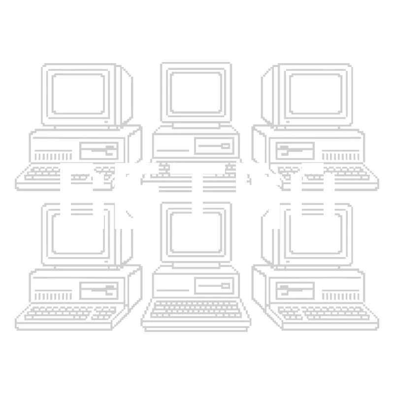 Retro Computer Grid Techno