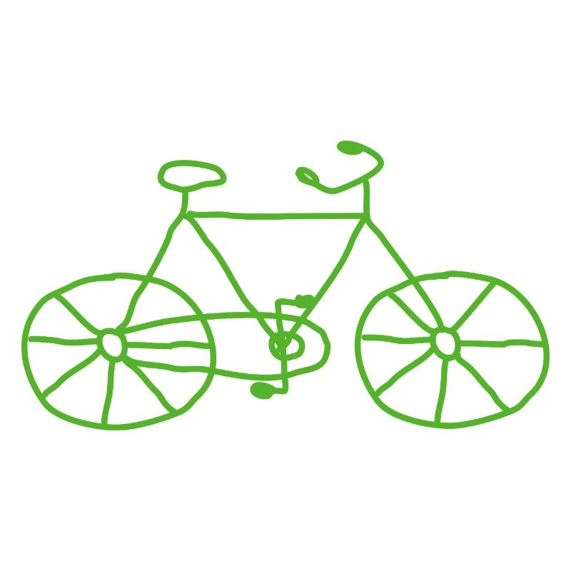 Fahrrad Skizze