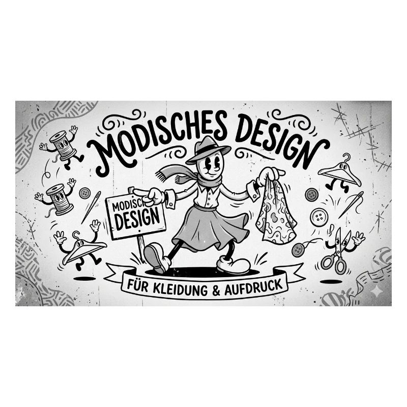 Nähkunst Modedesign Comic