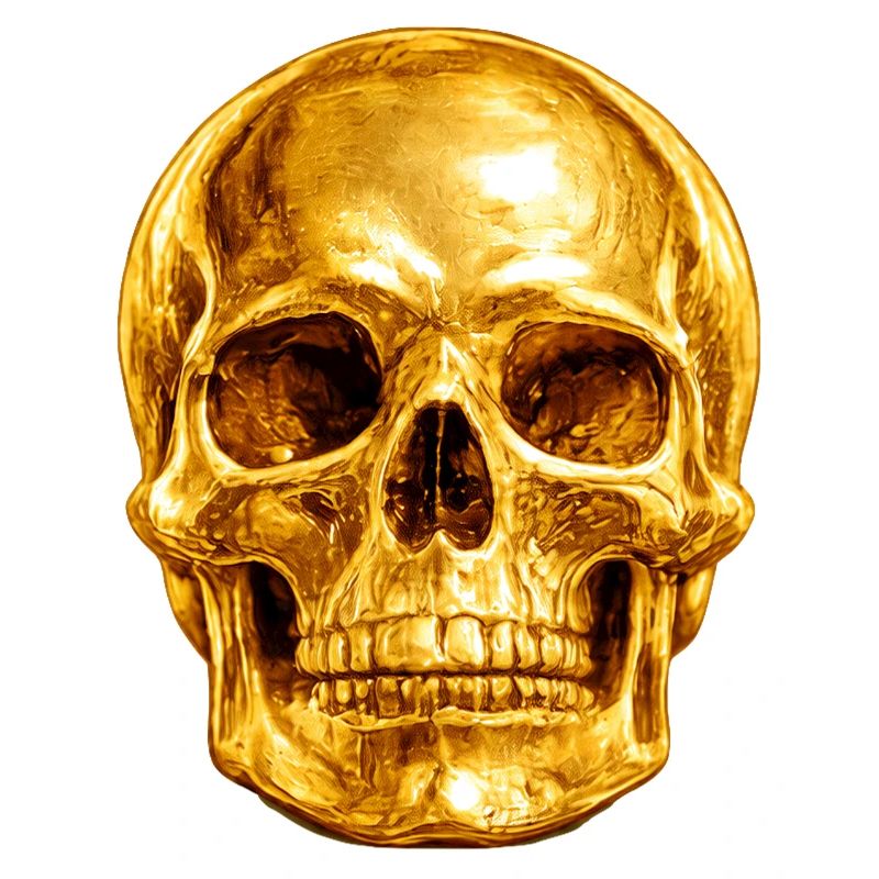 Golden Skull Luxury Gothic