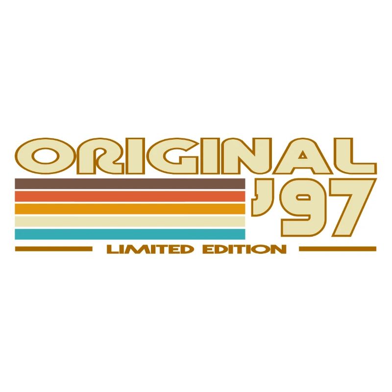 Originale 97er Retro-Pastellstreifen
