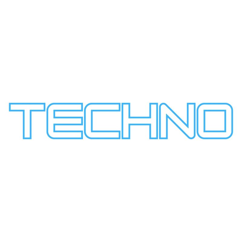 Futuristisches Techno-Design mit Neonlinien