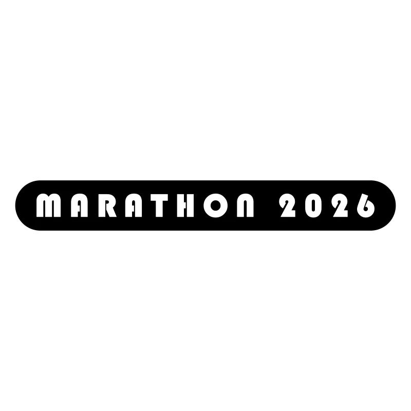 Marathon 2026 lettering