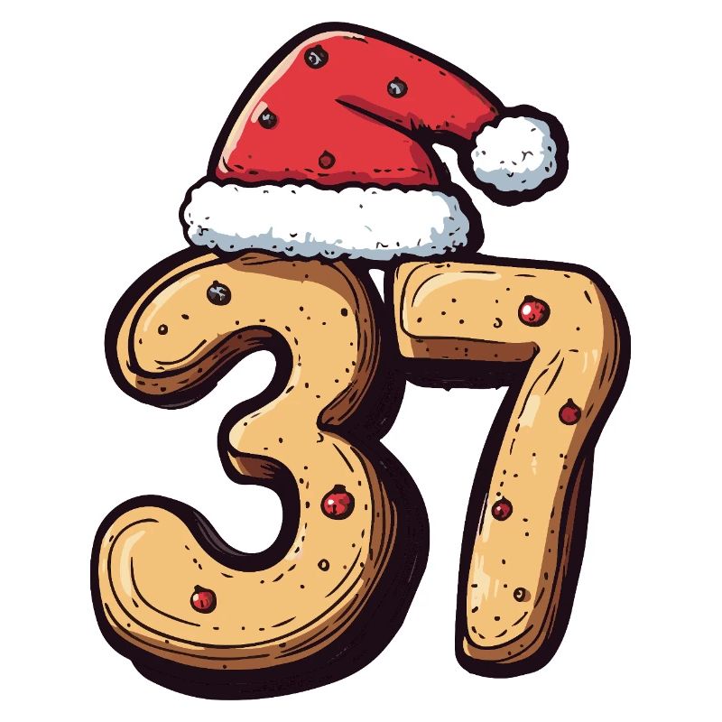 Biscuit de Noël à 37 chiffres