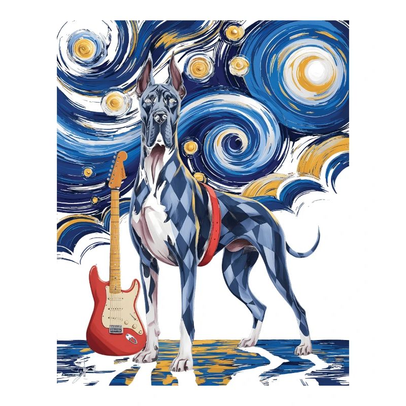 Starry Night Great Dane