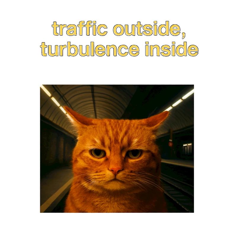 Cat made Selfie into Subway Funny Meme Idea