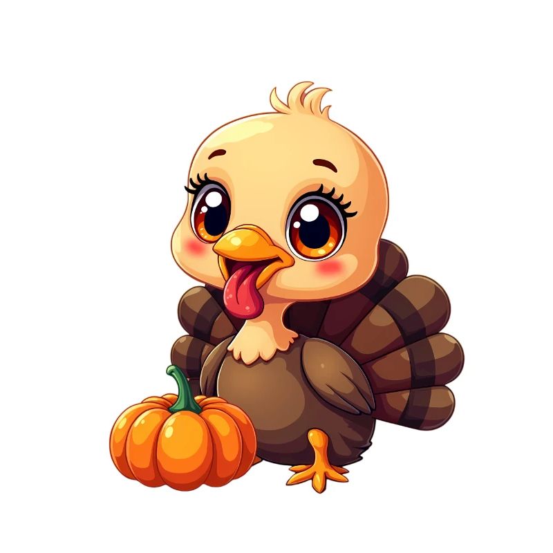 Bébé dinde de Thanksgiving