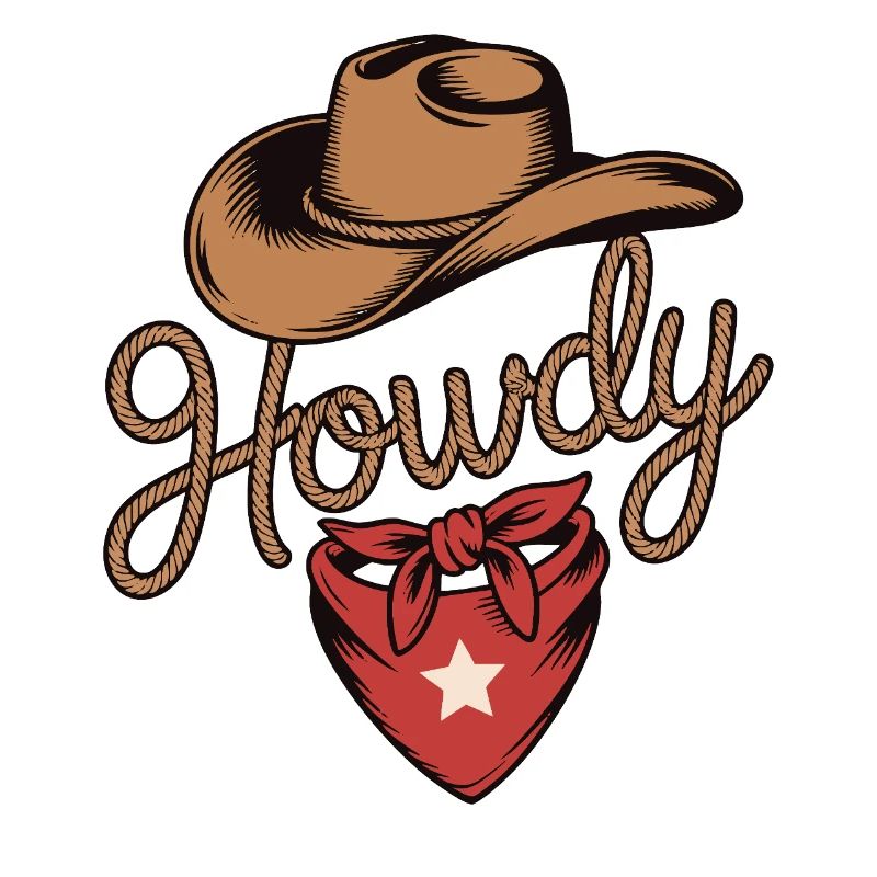 Howdy Cowboy - Conception de corde western
