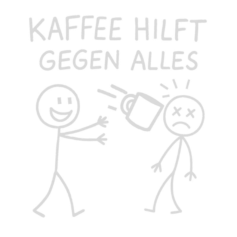 Coffee helps against everything stick figure