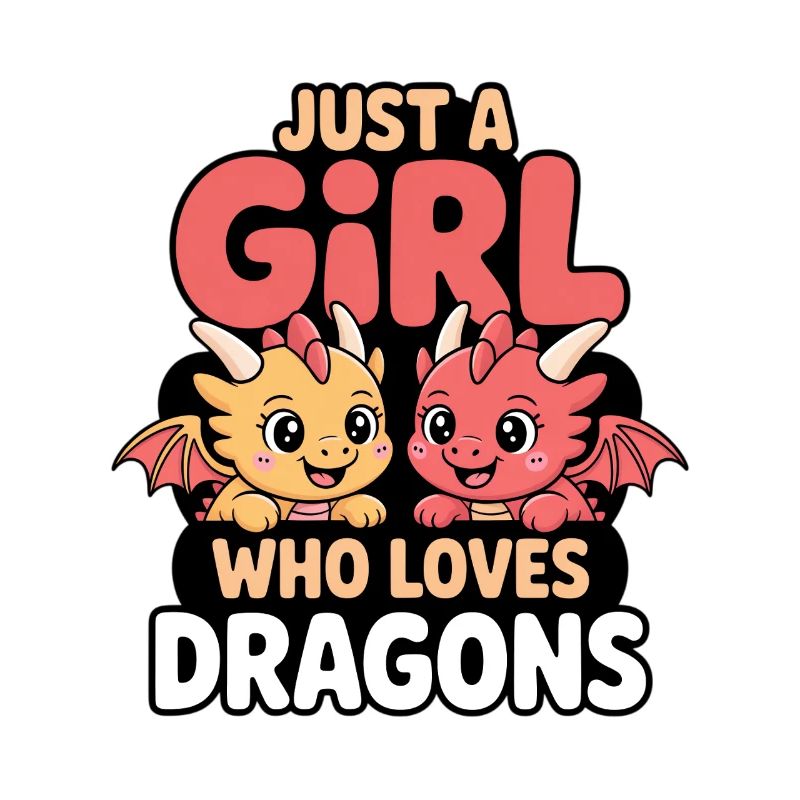Nur ein Mädchen welches Drachen liebt