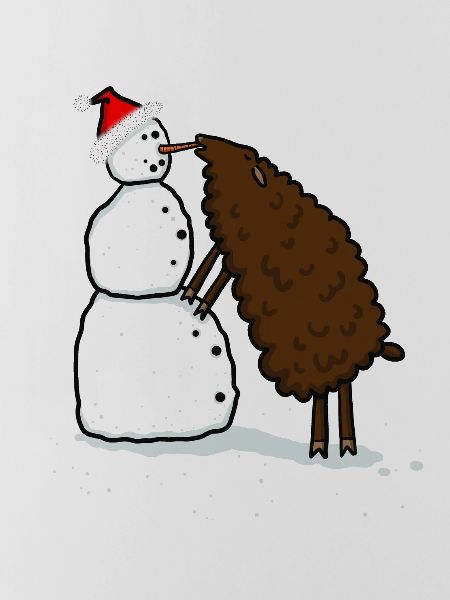 Snowman & Sheep
