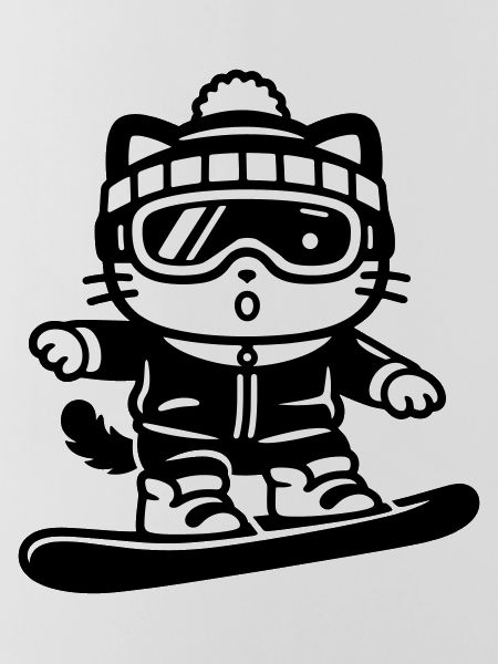 Snowboard Cat