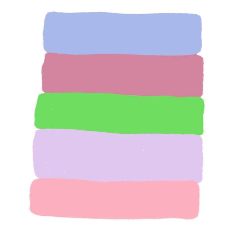 Pastellstreifen-Stack