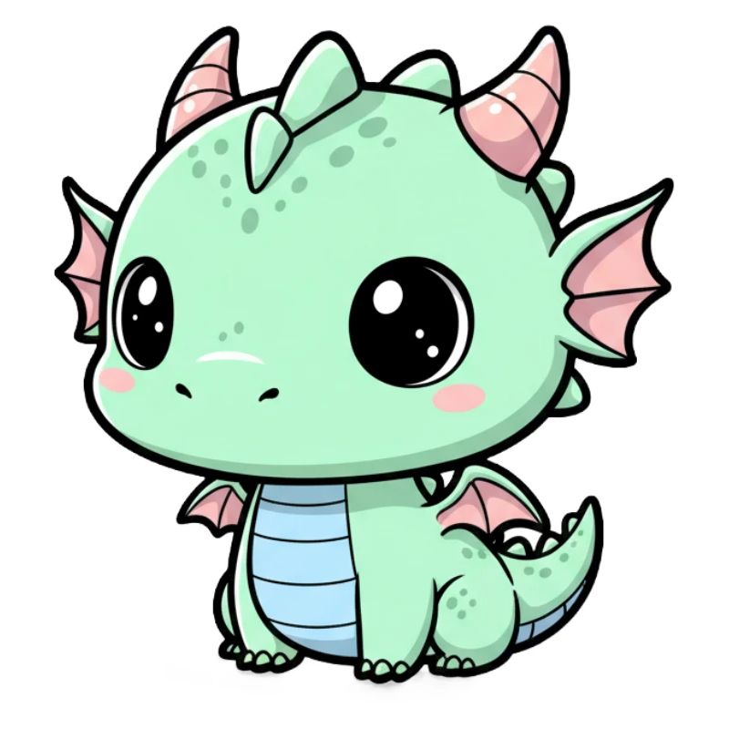Mint Dragon Cuddle Buddy