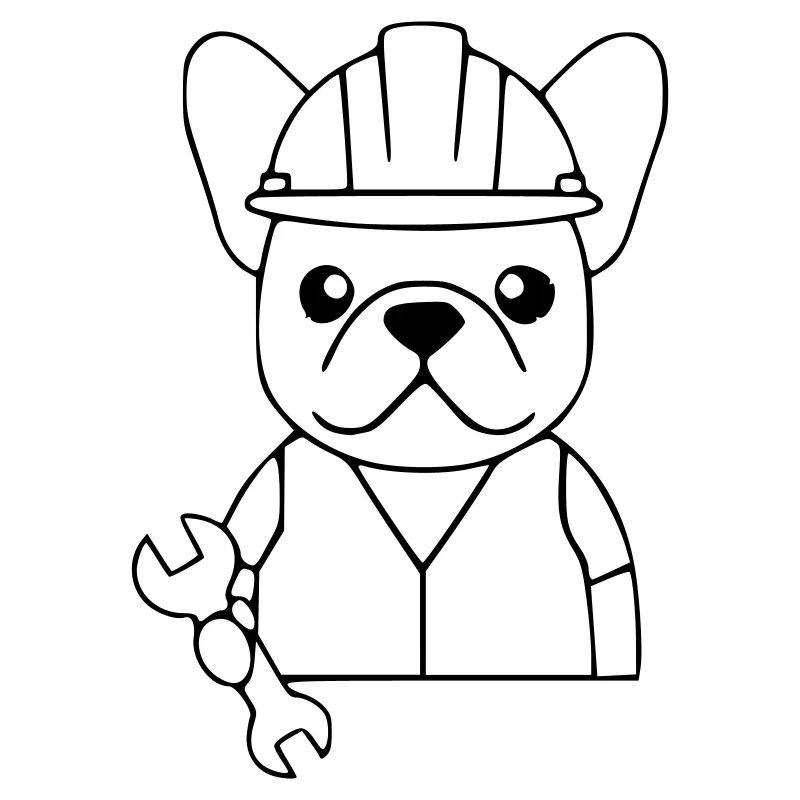 Frenchie Mechaniker Werkzeug