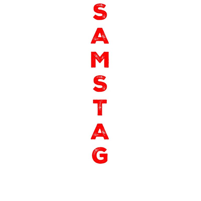 Samstag - rot