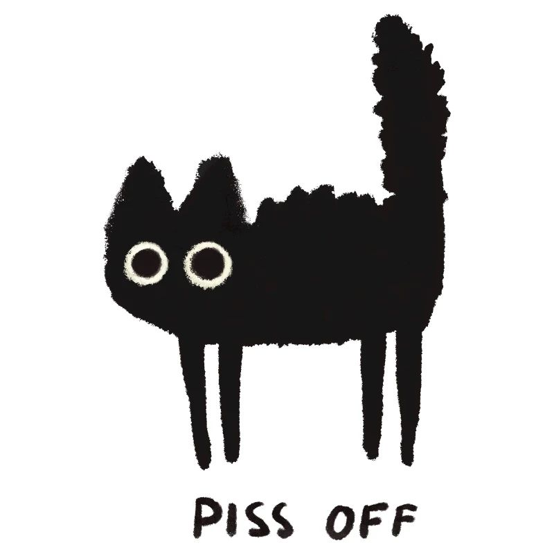 Grumpy Kitty Vibes – Lass mich in Ruhe