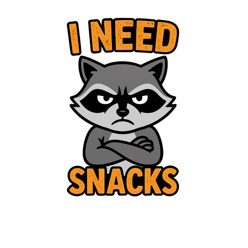 Grummelnder Waschbär I need Snacks