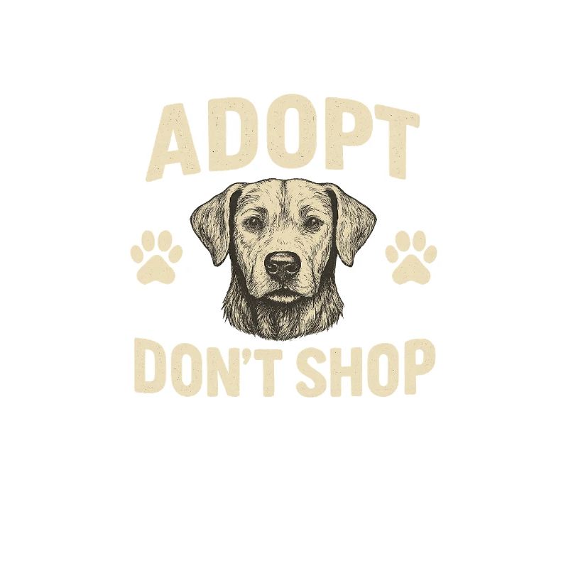 Conception de motif d’adoption de chien
