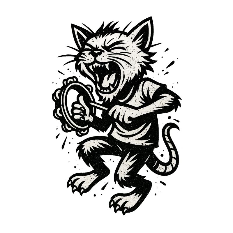 Furious Cat Drummer