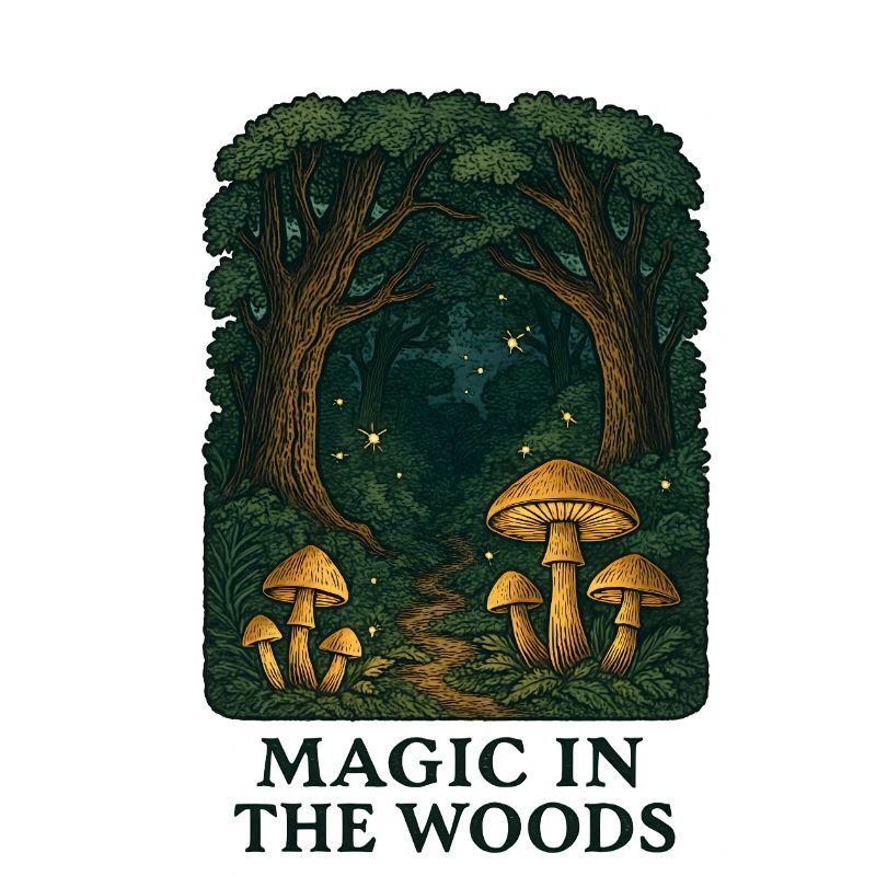 Forest Magic Mushroom Landscape