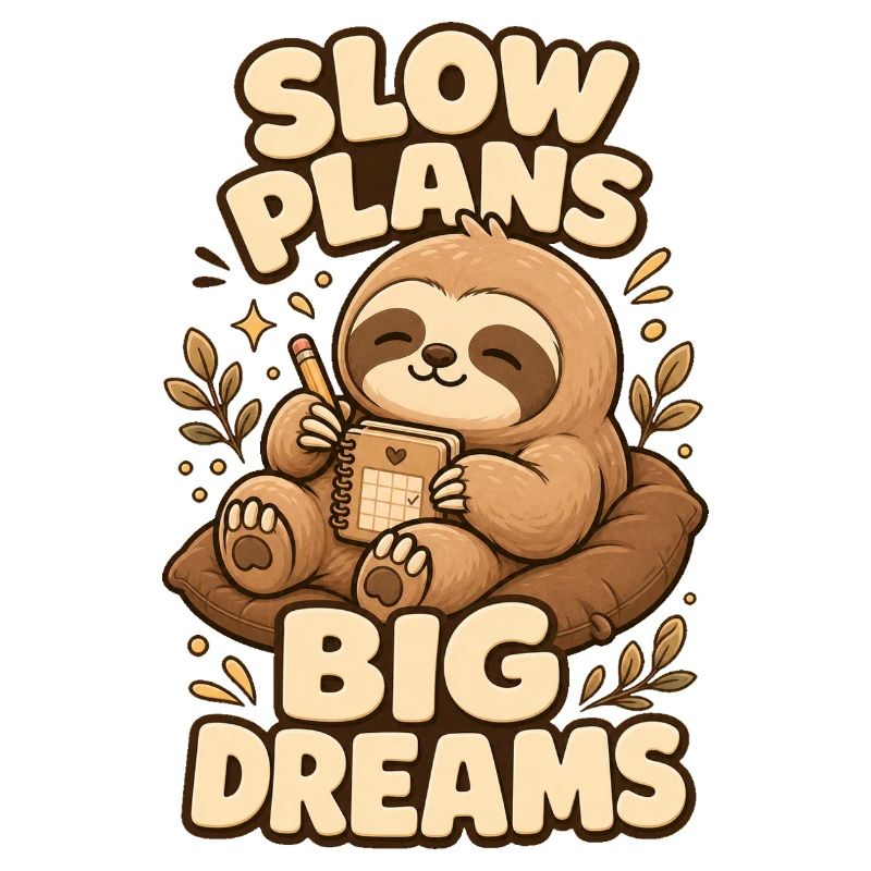 Slow Plans Big Dreams Sloth