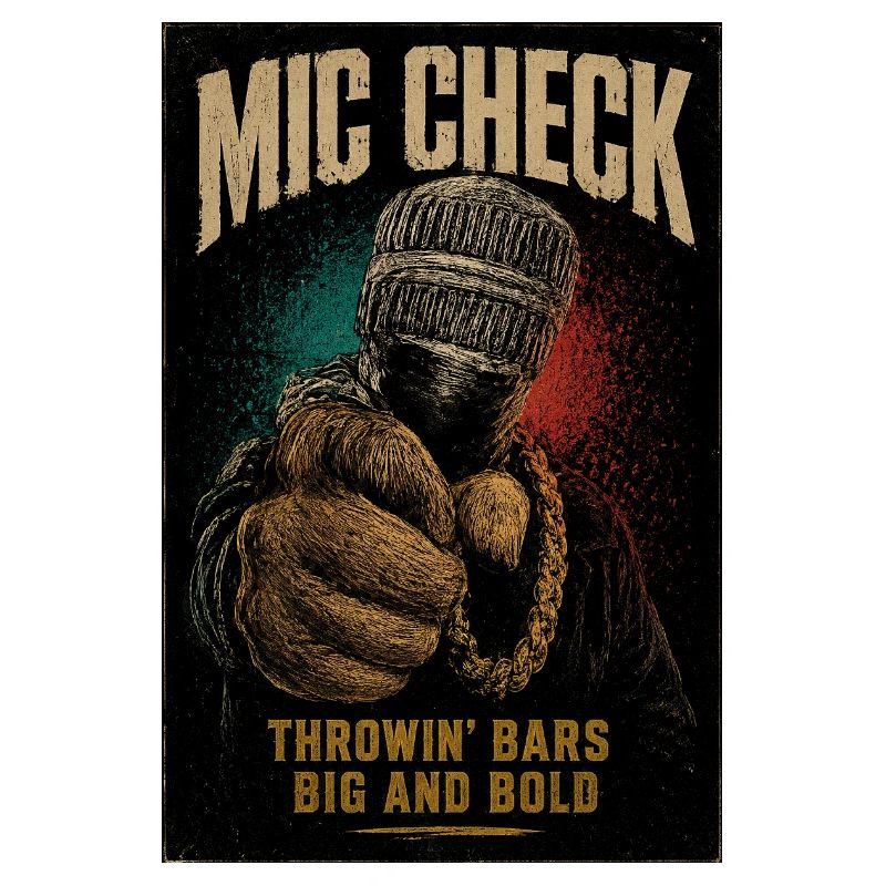 Mic Check Bold Throwin' Bars