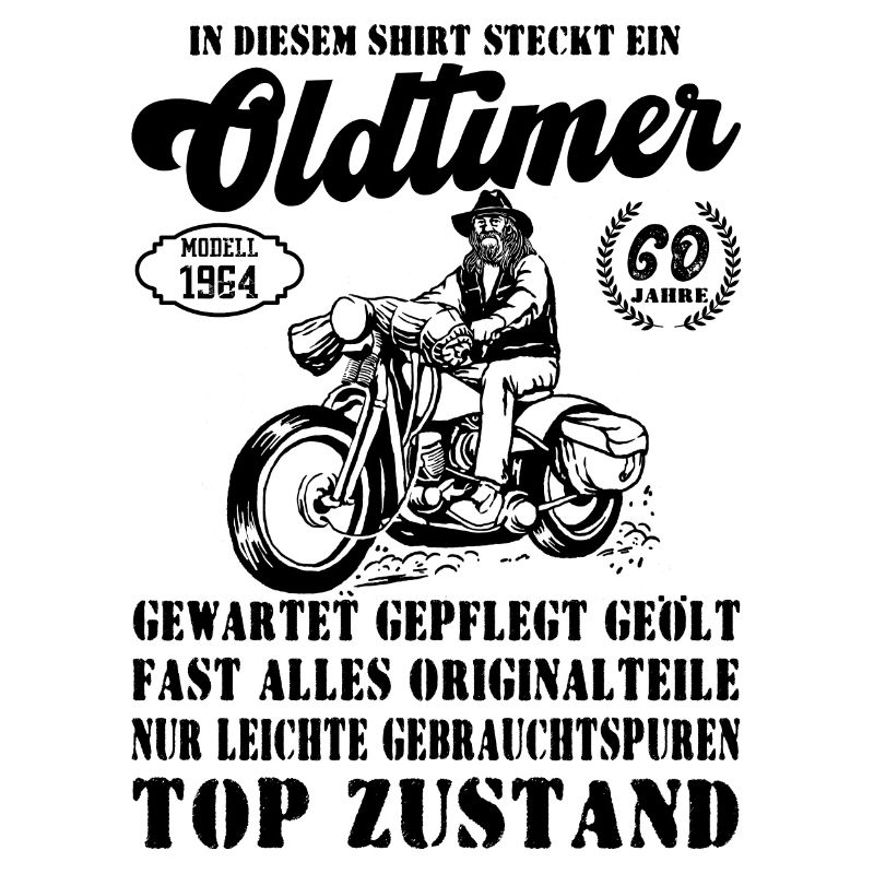 Oldtimer Modell 60. Motorrad 1964 Schwarz Weiß