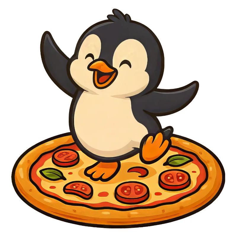 Dancing Penguin Pizza Pizza Lover Fun