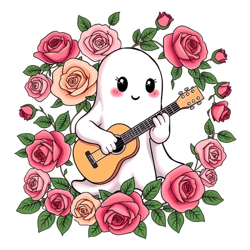 Ghost plays guitar