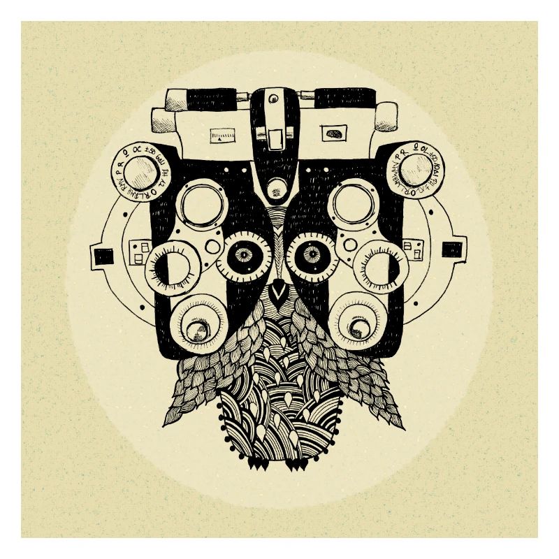 Phoropter Eule Poster