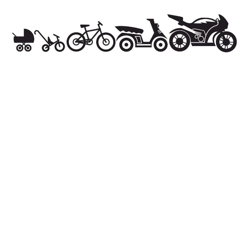 Motorrad Evolution Entwicklung Motorräder Lustig