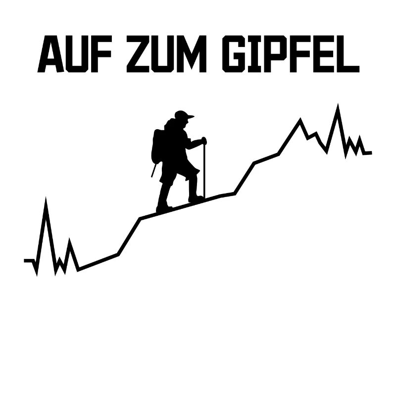 Gipfel Statement bergsteigen Wanderwege Wandern