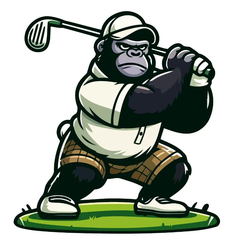 Gorille de golf