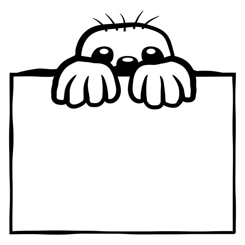 Schild Maulwurf Design