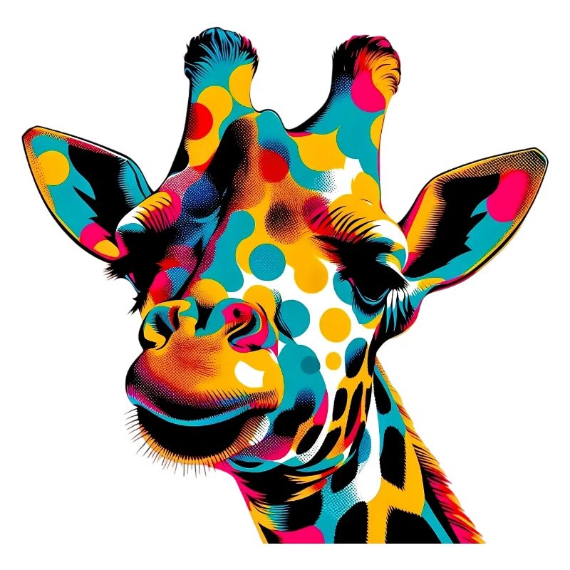 Giraffe Pop Art