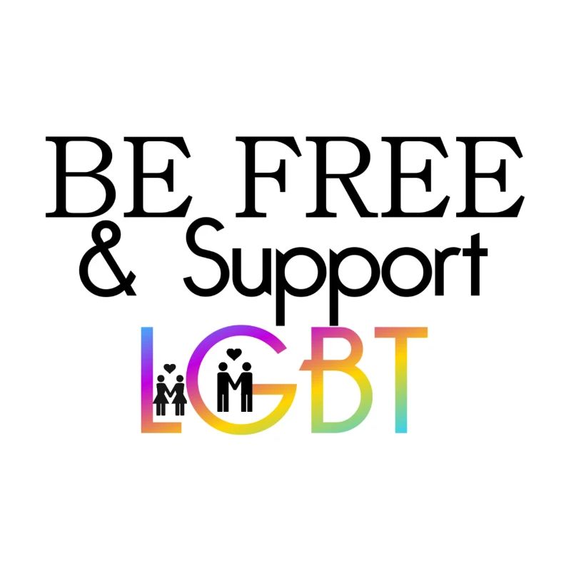 Be Free & Support LGBT Geschenk