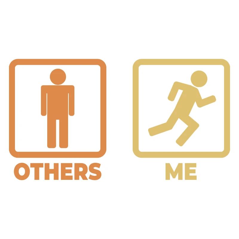 Runner stick figures