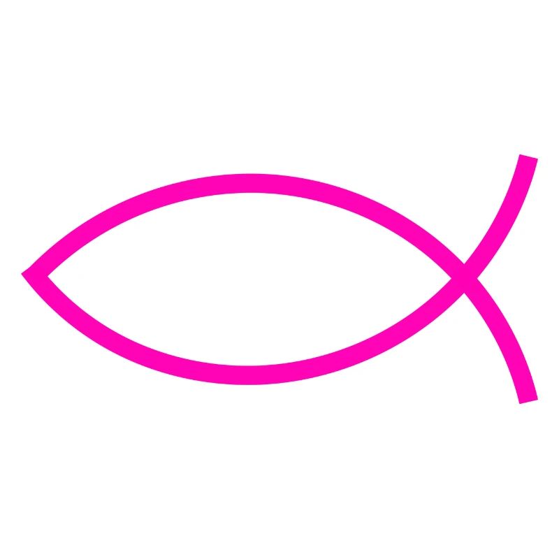 Jesus fish pink ichthys fish fish fish