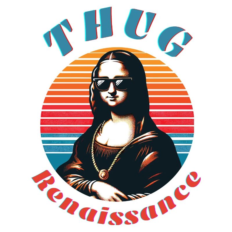 Hipster Mona mit Retro-Vibe