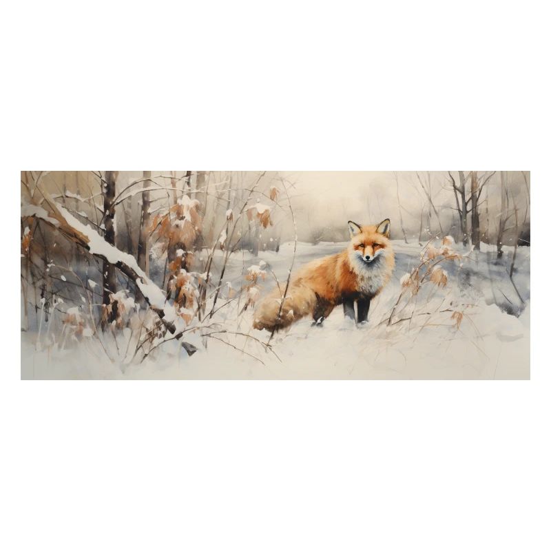 Fuchs Landschaft Schnee