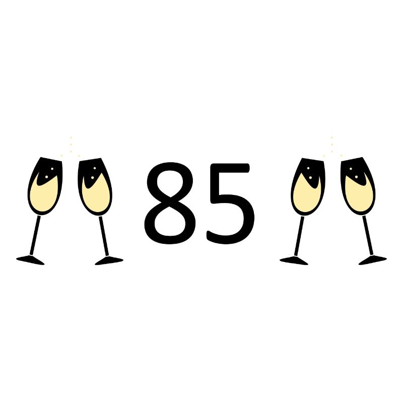 85e anniversaire 85 ans 85 Numéro 85 Noir