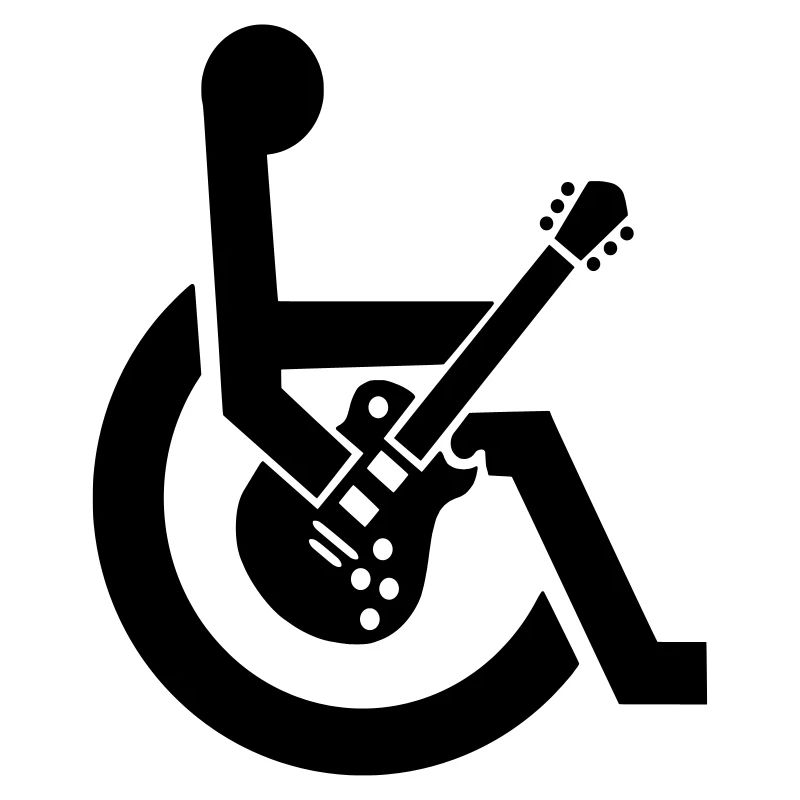 Rollstuhl, Rollstuhl, Gitarre, Gitarrist, Behinderung*