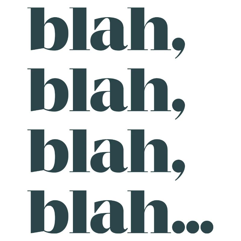Bla bla bla bla