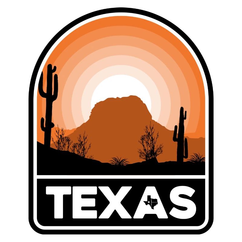 Texas Desert Sunset Emblem