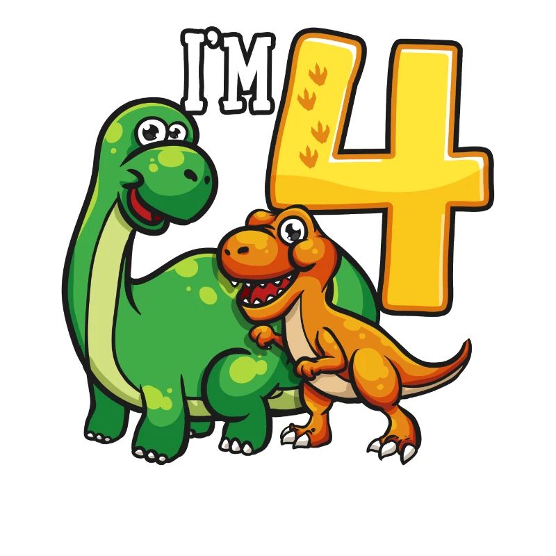 4th birthday dinosaur 4 years old