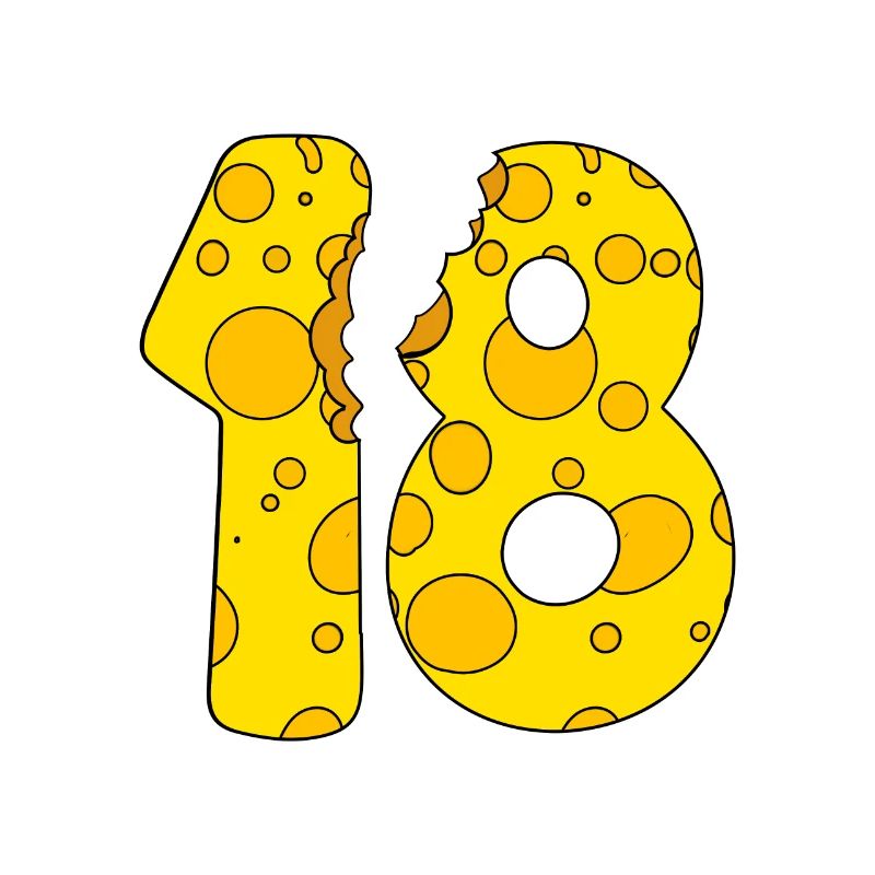 18 years old cheese - 18th birthday gift